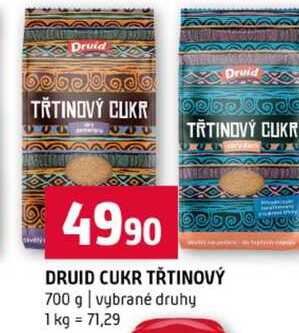 DRUID CUKR TŘTINOVÝ 700 g vybrané druhy