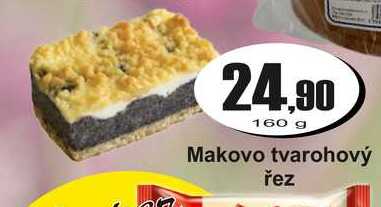 Makovo tvarohový řez 160 g