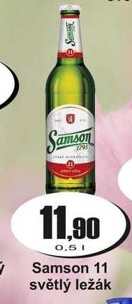 Samson 11 světlý ležák 0,5 L
