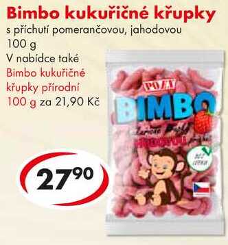 Bimbo kukuřičné křupky, 100 g