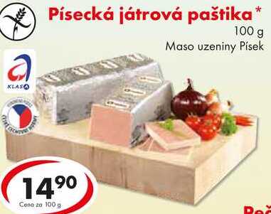 Písecká játrová paštika, 100 g