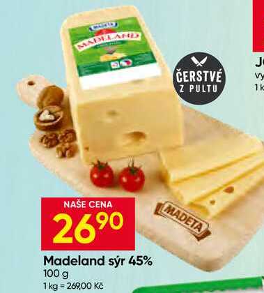 Madeland sýr 45% 100 g