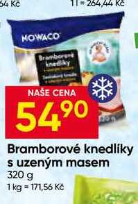 NOWACO Bramborové knedlíky s uzeným masem 320 g