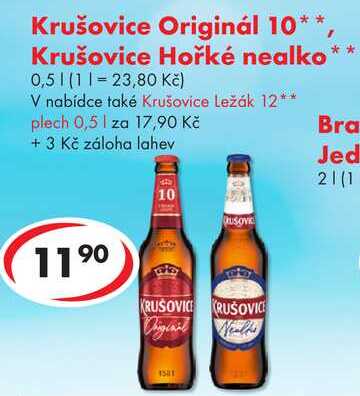 Krušovice Hořké nealko, 0,5 l