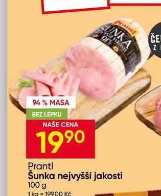 Prantl Šunka nejvyšší jakosti 100 g