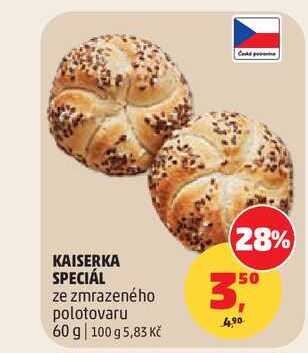 KAISERKA SPECIÁL ze zmrazeného polotovaru 60 g