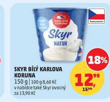 KARLOVA KORUNA SKYR BÍLÝ 150 g 