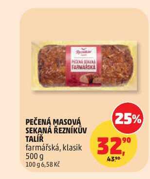 MASOVÁ SEKANÁ ŘEZNÍKŮV TALÍŘ farmářská, klasik 500 g