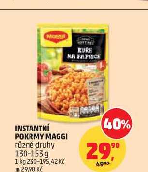 Moggi INSTANTNÍ POKRMY, různé druhy 130-153 g