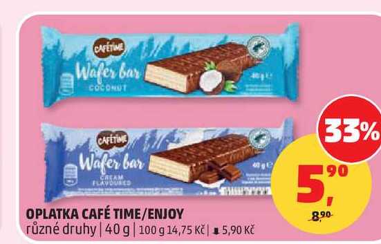 OPLATKA CAFÉ TIME/ENJOY různé druhy 40 g