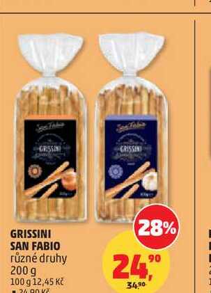 GRISSINI SAN FABIO různé druhy 200 g