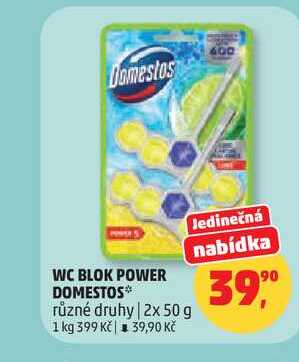 DOMESTOS, WC závěs různé druhy 2x 50 g