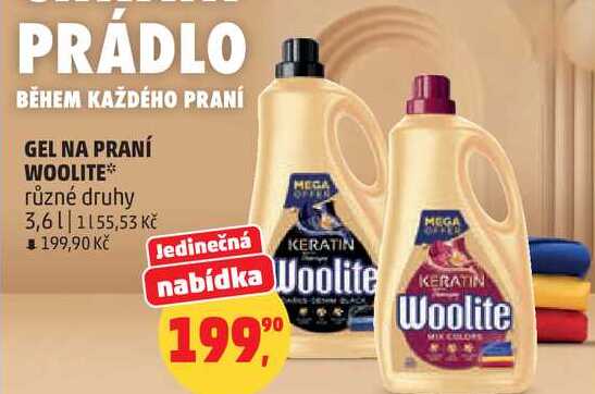 WOOLITE různé druhy 3,6l