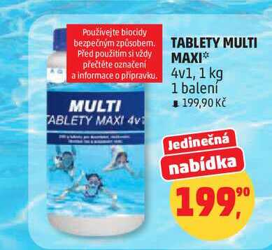 TABLETY MULTI MAXI 4v1, 1 kg 