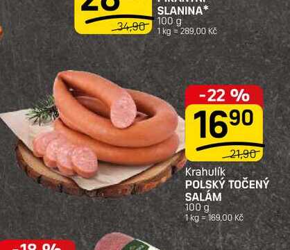POLSKÝ TOČENÝ SALÁM 100 g