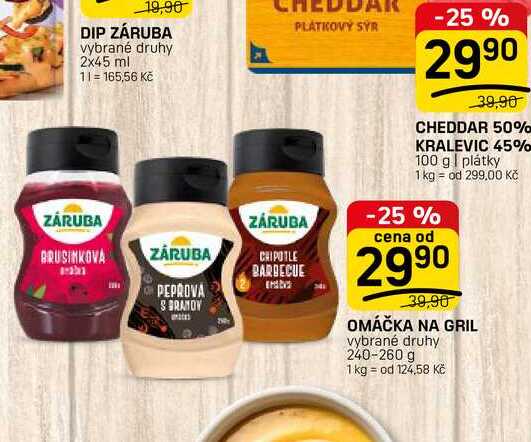 OMÁČKA NA GRIL vybrané druhy 240-260 g