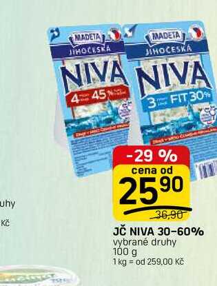 JČ NIVA 30-60% vybrané druhy 100 g