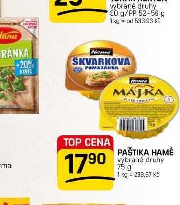 PAŠTIKA HAMÉ vybrané druhy 75 g  