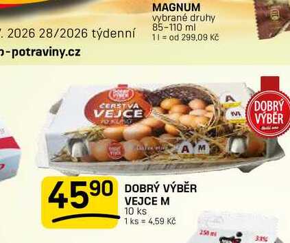 DOBRÝ VÝBĚR VEJCE M 10 ks