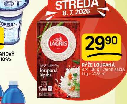 RÝŽE LOUPANÁ 8 x 100 g varné sáčky