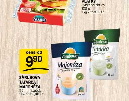 ZÁRUBOVA TATARKA | MAJONÉZA 90 ml | sáček