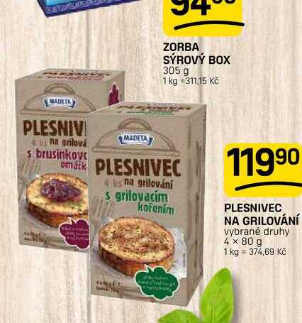 PLESNIVEC NA GRILOVÁNÍ vybrané druhy 4 x 80 g