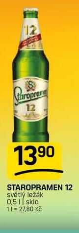 STAROPRAMEN 12 světlý ležák 0,5l
