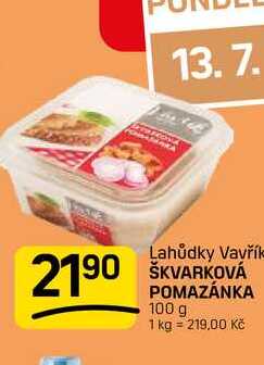 ŠKVARKOVÁ POMAZÁNKA 100 g