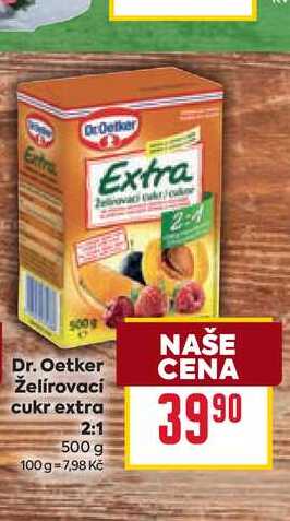 Dr. Oetker Želírovací cukr extra 2:1 500 g