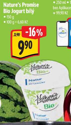 Nature's Promise Bio Jogurt bílý, 150 g