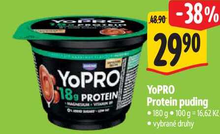 YoPRO Protein puding, 180 g