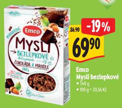 Emco Mysli bezlepkové, 340 g