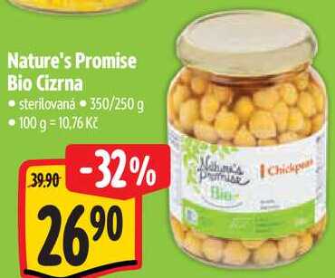 Nature's Promise Bio Cizrna, 350/250 g 