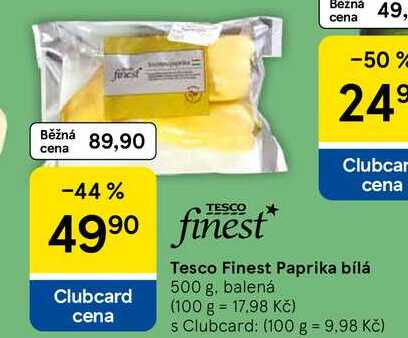 Tesco Finest Paprika bílá, 500 g, balená 