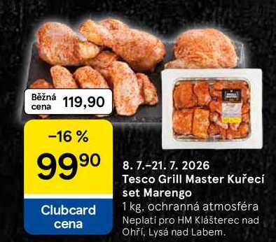 Tesco Grill Master Kuřecí set Marengo, 1 kg