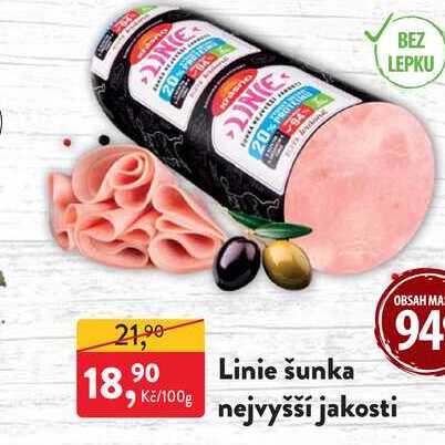 Linie šunka nejvyšší jakosti 100g