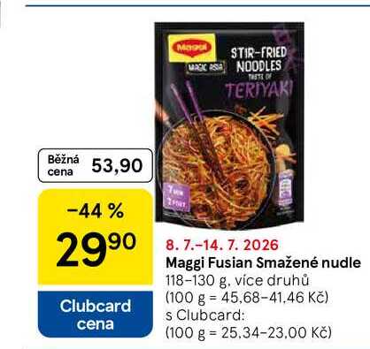 Maggi Fusian Smažené nudle, 118-130 g
