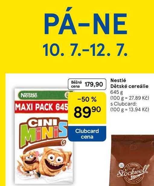 Nestlé Dětské cereálie, 645 g  