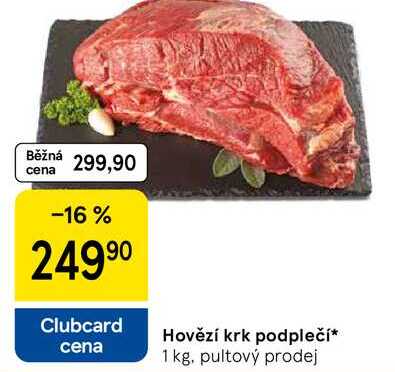 Hovězí krk podplečí, 1 kg