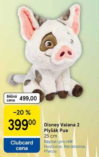 Disney Vaiana 2 Plyšák Pua, 25 cm
