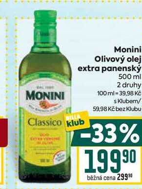 Monini Olivový olej extra panenský 500ml
