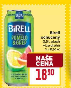 Birell ochucený 0,51, plech