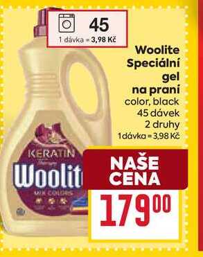 Woolite Speciální gel na praní color, black 45 dávek