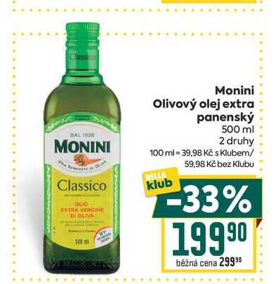 Monini Olivový olej extra panenský 500 ml 