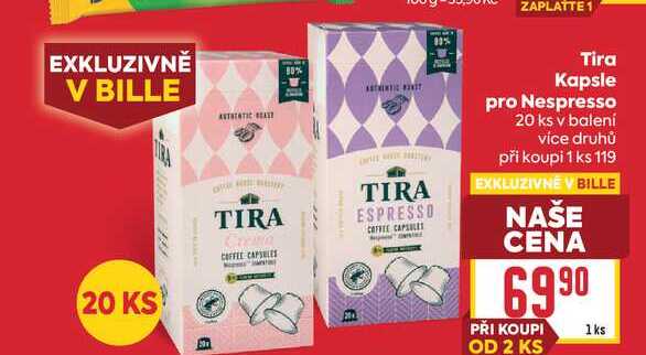 Tira Kapsle pro Nespresso 20 ks v balení