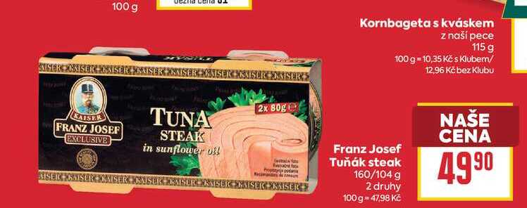 Franz Josef Tuňák steak 160/104 g