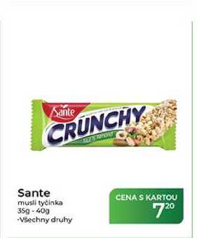 Sante musli tyčinka 35g-40g