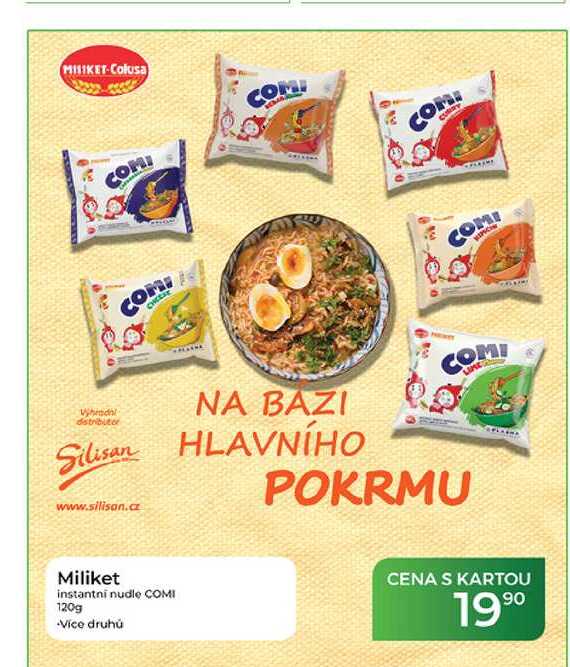 Miliket instantni nudle COMI 120g