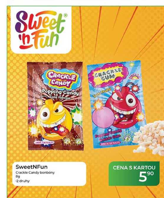 SweetNFun Crackle Candy bonbony 8 g 