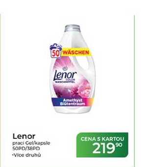 Lenor praci Gel/kapsle 50PD/38PD
